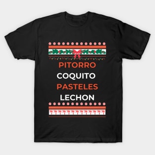 Pitorro Coquito Pasteles Lechon T-Shirt